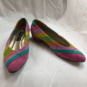 Vintage Valentino Candystripe Kitten Heels
